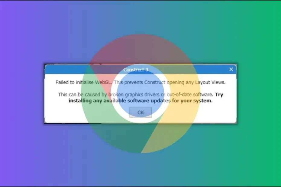 How to Fix "Failed to Initialize WebGL" in Chrome?