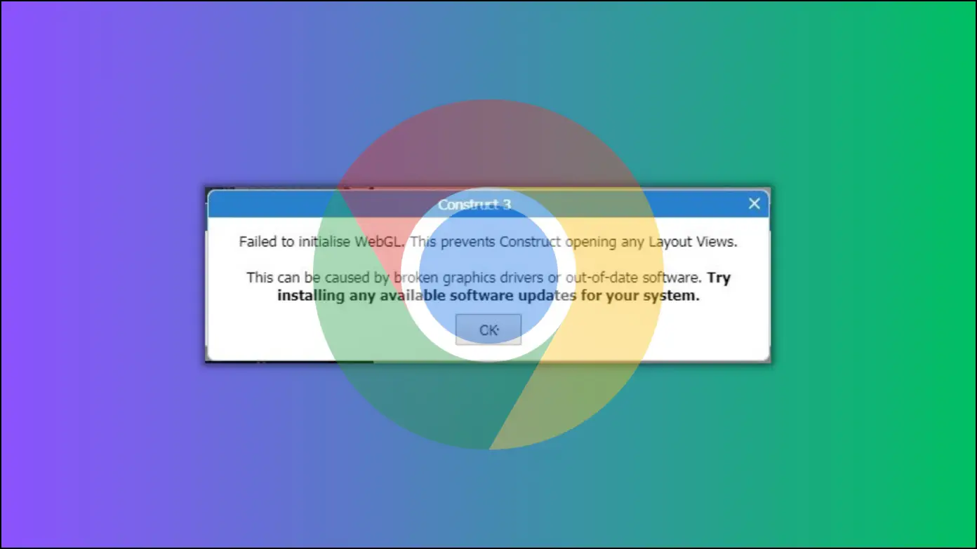 How to Fix “Failed to Initialize WebGL” in Chrome?
