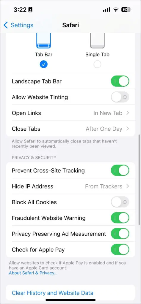 How to Prevent Cross-Site Tracking in Safari on iPhone?