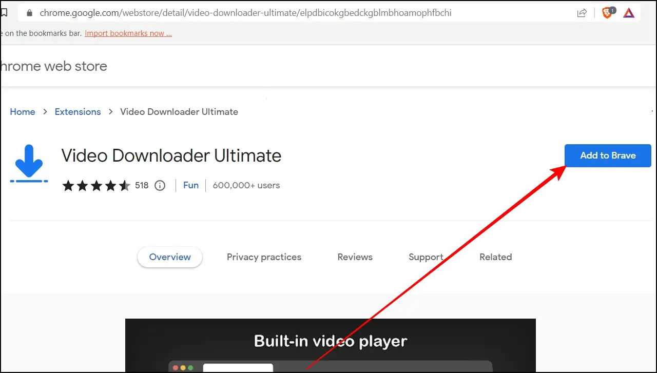 Using Video Downloader Ultimate Extension