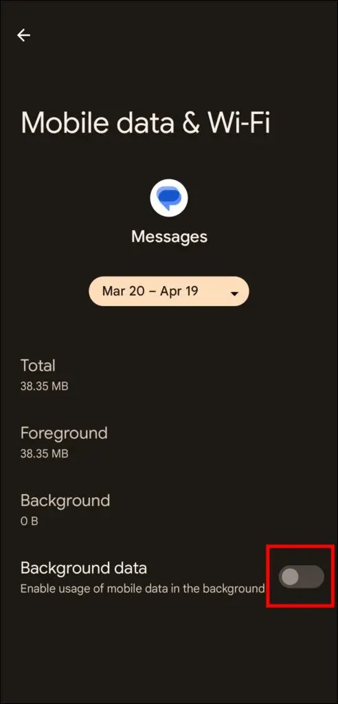 Turn On Background Data for the App on Your Phone