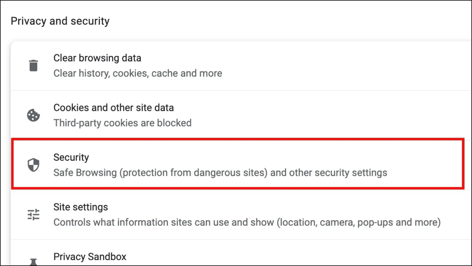 Disable Safe Browsing to Fix Failed Virus Detected