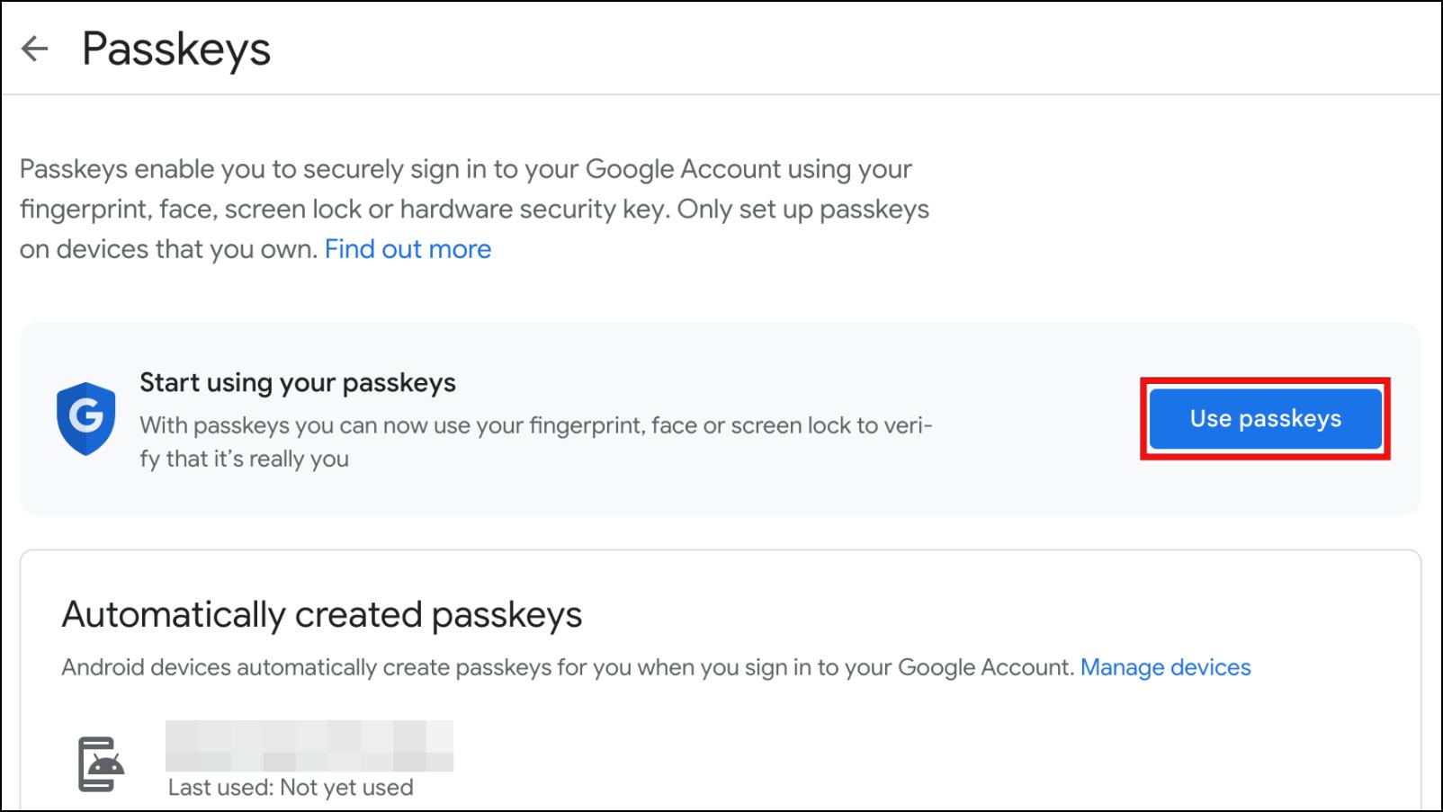Enable-Google-Passkey