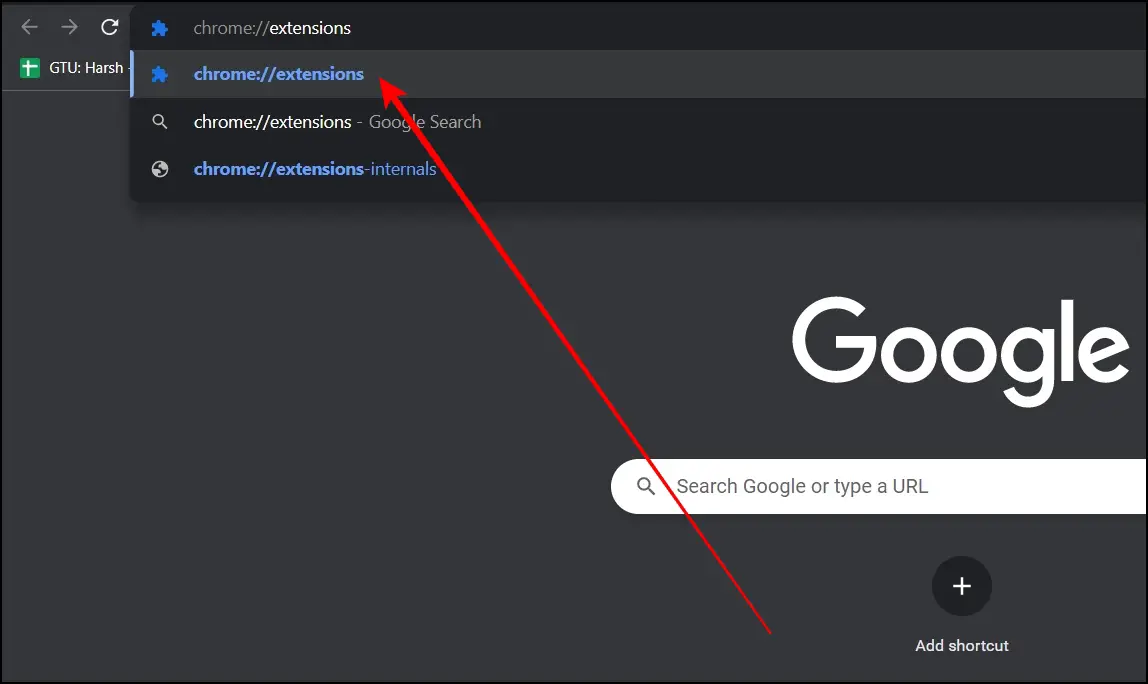 Disable Extensions to Fix ERR_TOO_MANY_REDIRECTS in Google Chrome