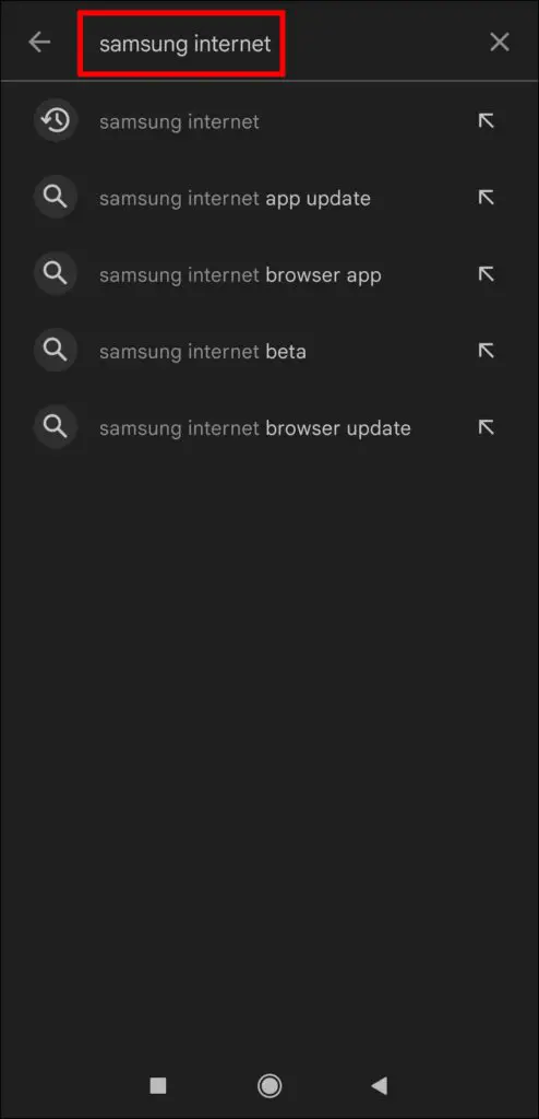 Update the Samsung Internet App