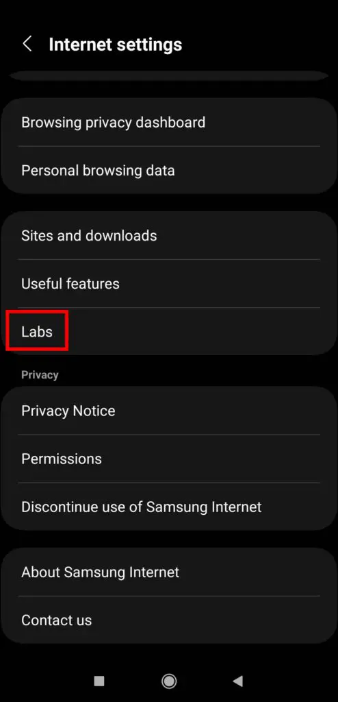 Disable Internet Labs