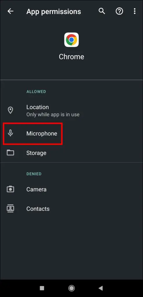 Disable Camera and Mic Access From the Phone's Settings