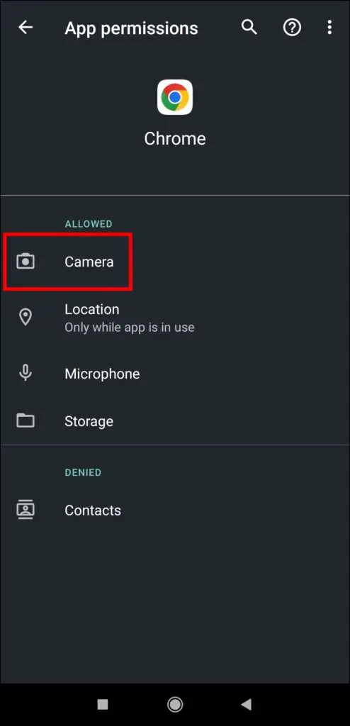 Disable Camera and Mic Access From the Phone's Settings