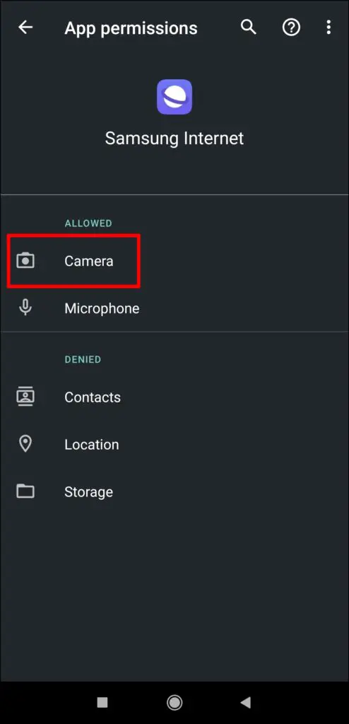 Block Camera Access
