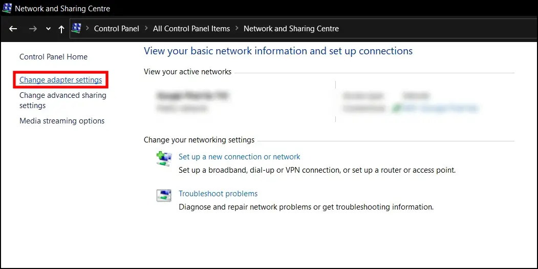 Change DNS Settings