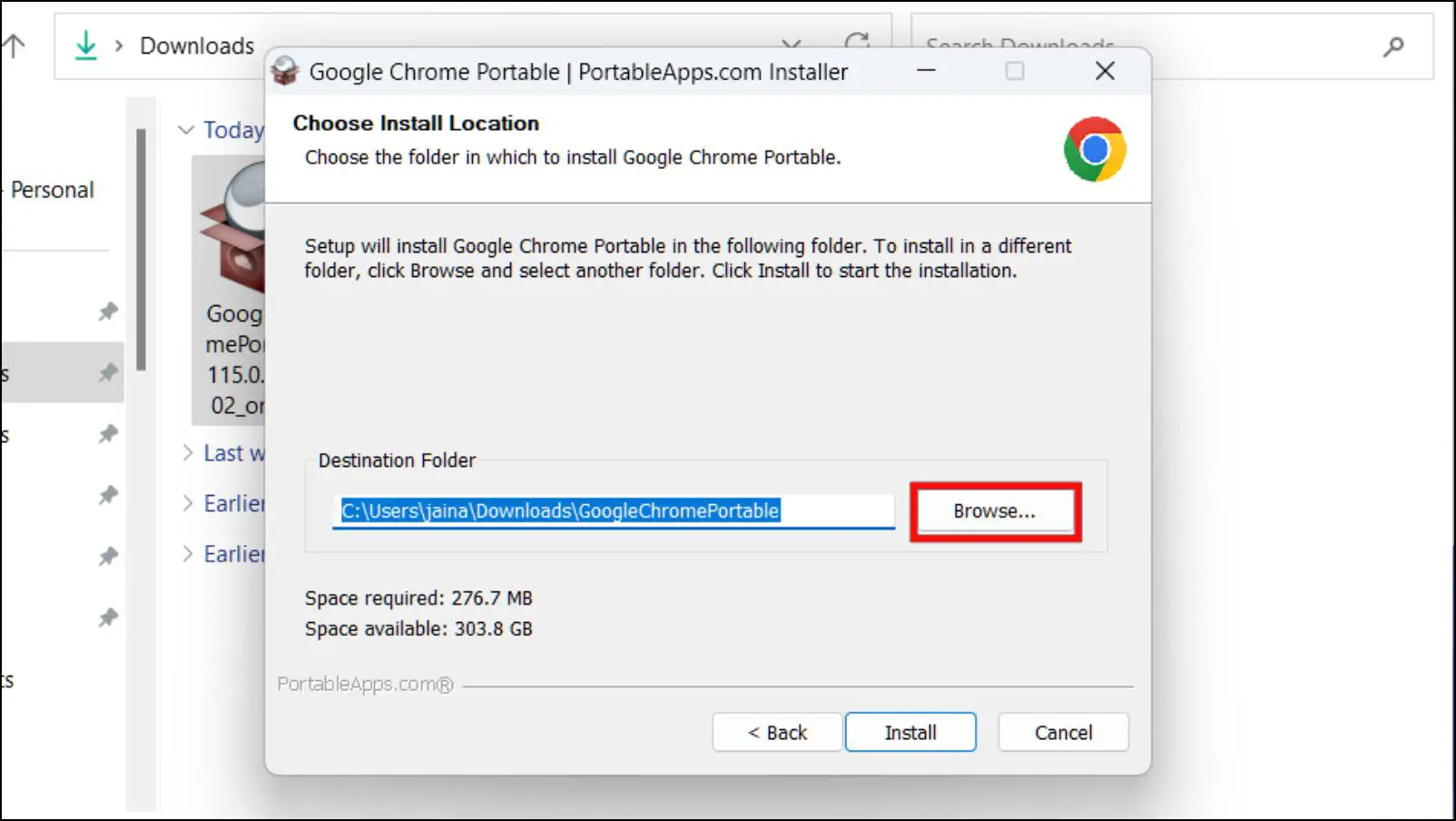 Install-Portable-Google-Chrome