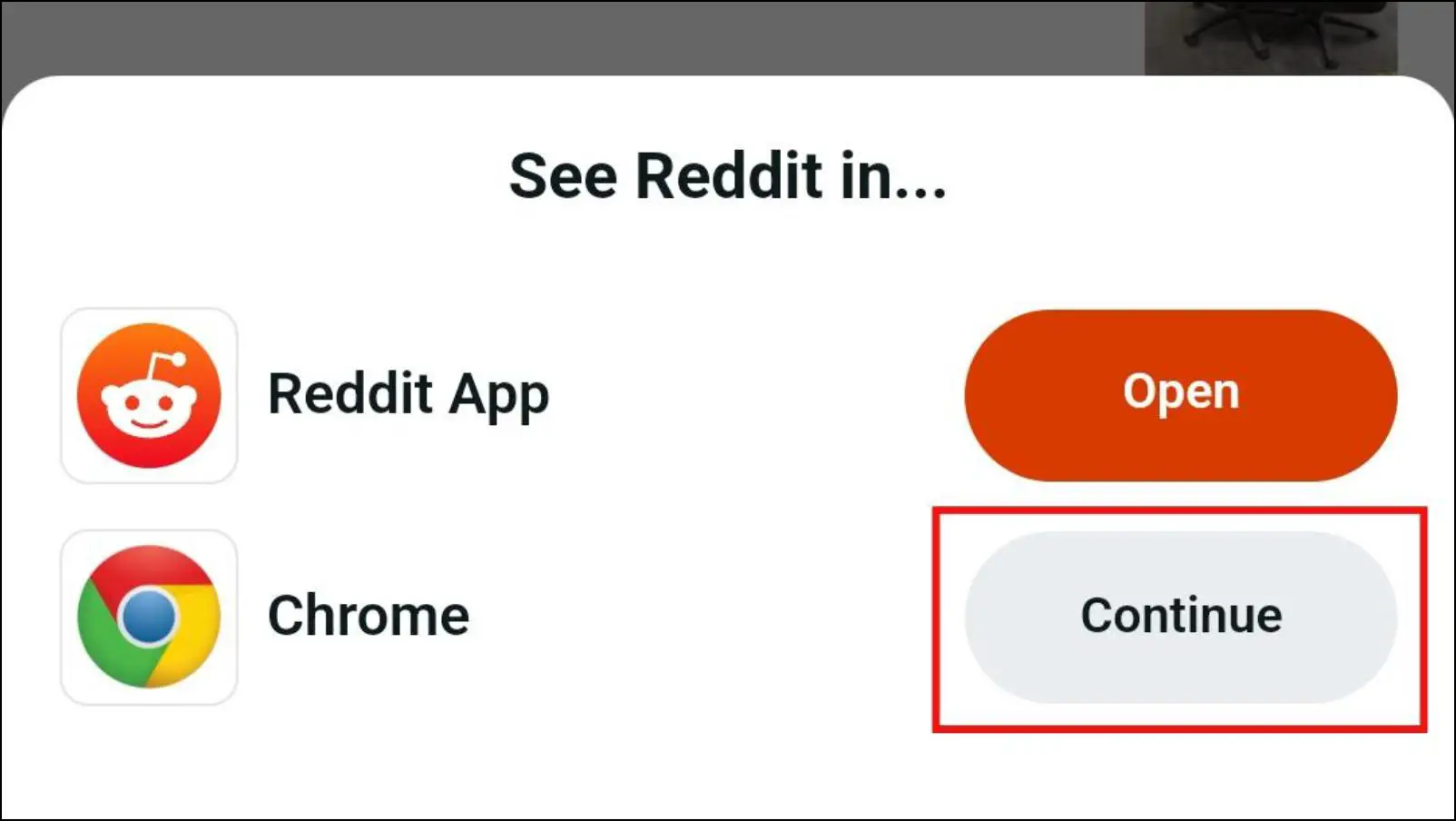 Disable Reddit Open In-App Popup
