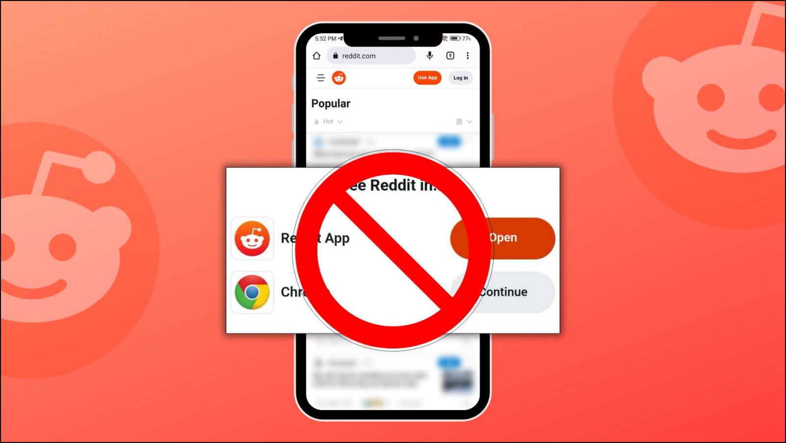 clicking on continue takes u to play store/app store to download the Reddit  app( while using Reddit on mobile phone browser) : r/assholedesign