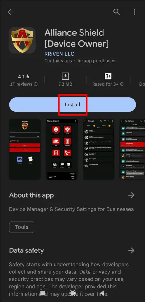 Download the Alliance Shield X App to Delete Preset Bookmarks in Samsung Internet