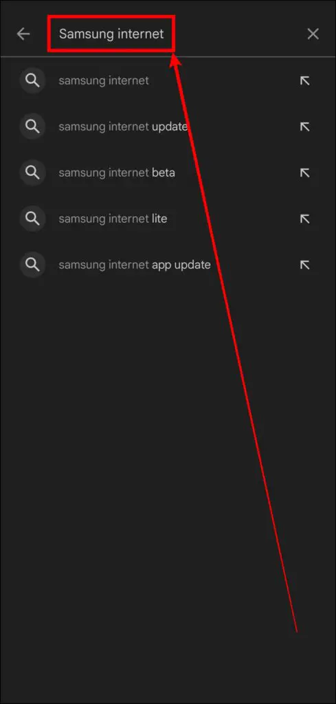 Update Samsung Internet to the Latest Version From The Google Play Store