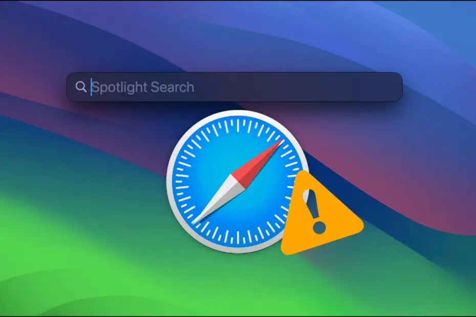 Safari Not Showing in Spotlight Search on Mac