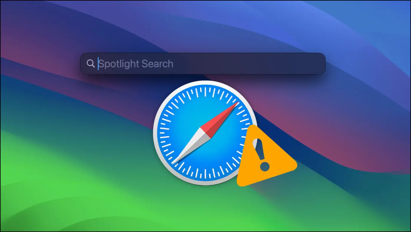Safari Not Showing in Spotlight Search on Mac