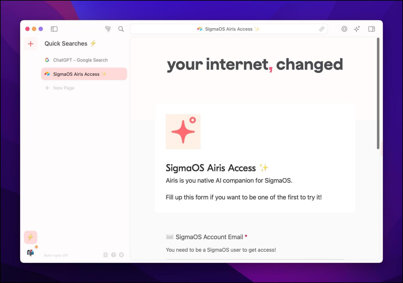 SigmaOS-Browser-Airis-AI