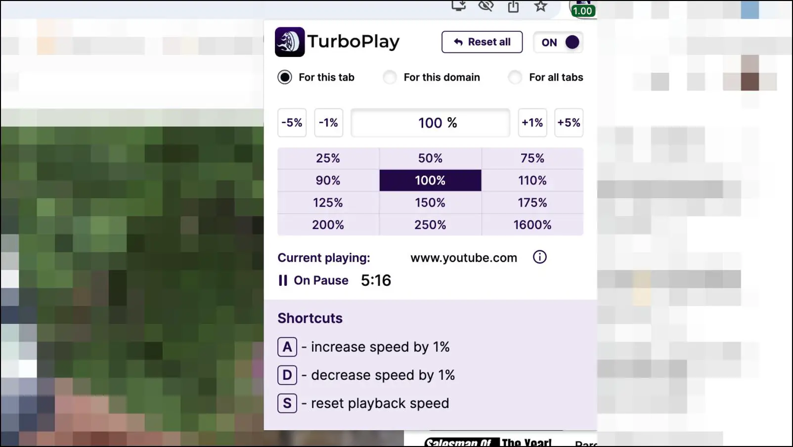 TurboPlay-Playback-Speed-Controller-Chrome