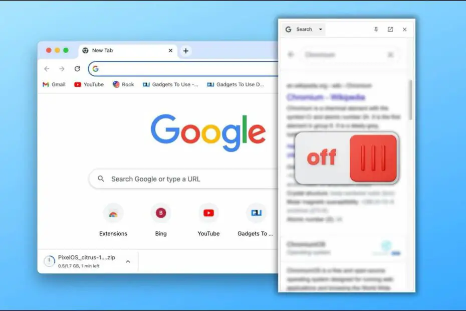 Disable-Side-Search-Chrome-Featured