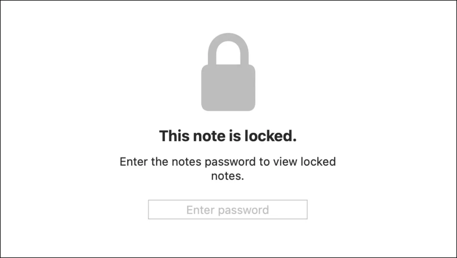 Note Locked Screen Mac Notepad App